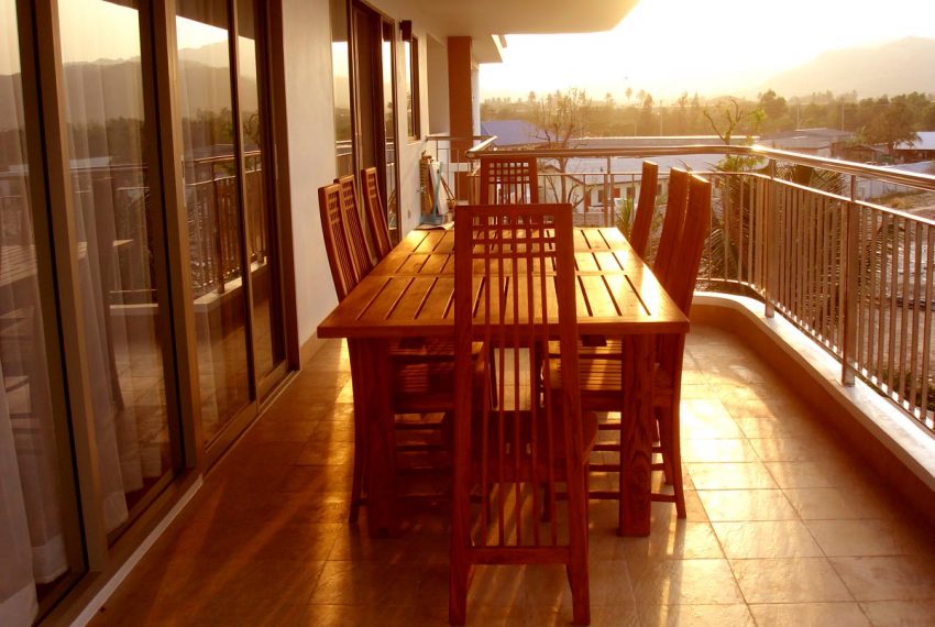 Condo side terrace table