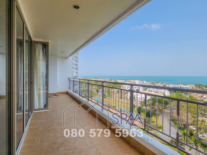 HOT DEAL 2 Bedrooms, 133 sqm. 8th floor, Sea View at Boat House Hua Hin for Sale, price 7 M Baht